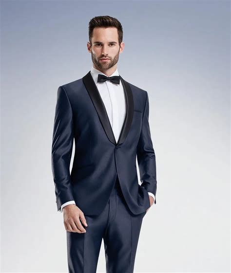 midnight blue groomsmen suits